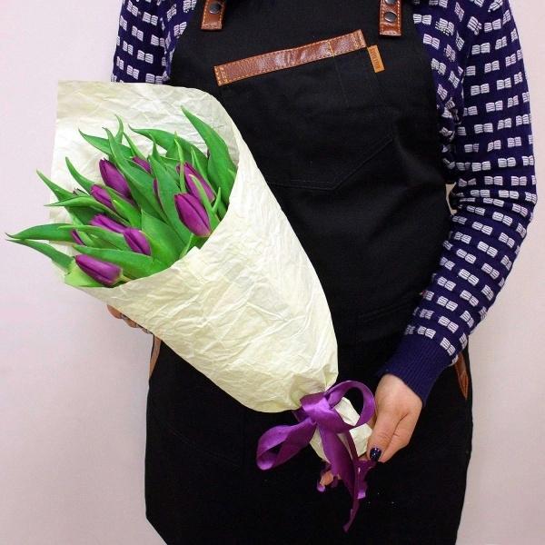 Фиолетовый тюльпан 15 шт Артикул: 211935slav