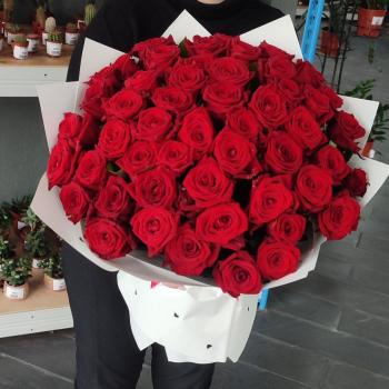 Букет Российская роза 50 см. 51 шт.